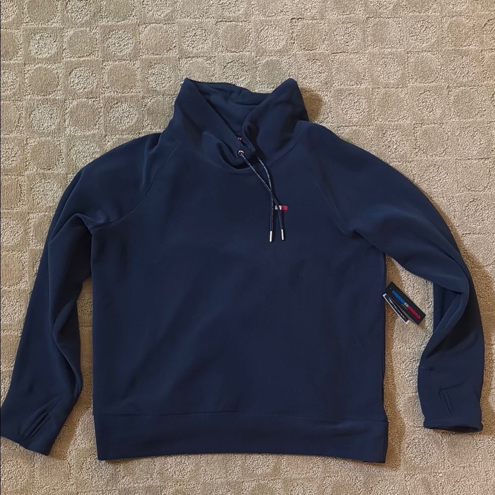 Tommy Hilfiger Blue Turtleneck Sweater